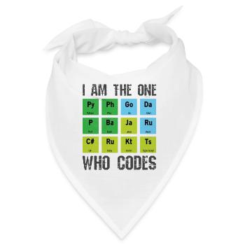 Programmierer - Bandana - Weiß - Vorne