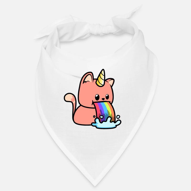 Katzen Regenbogen Einhörner Bandana