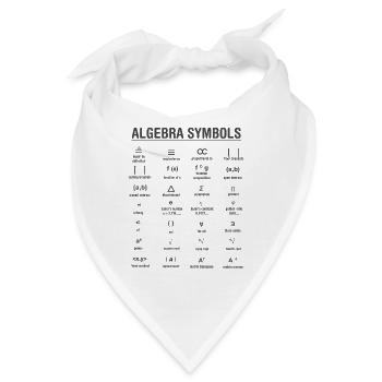 Algebra Mathematik - Bandana - Weiß - Vorne