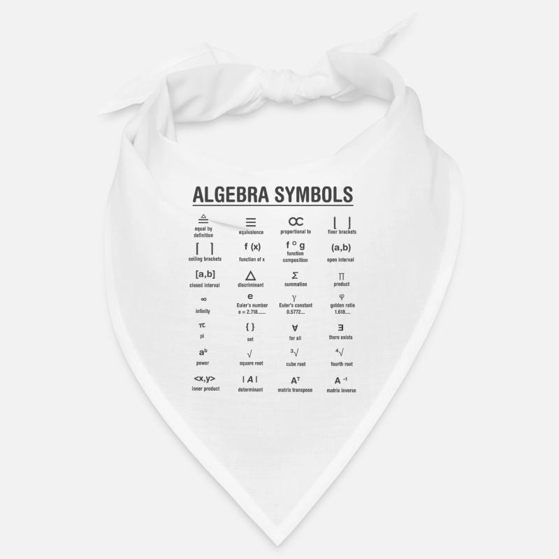 Algebra Mathematik - Bandana - Weiß