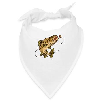 Bachforellen fischerei Forellen Fischen - Bandana - Weiß - Vorne