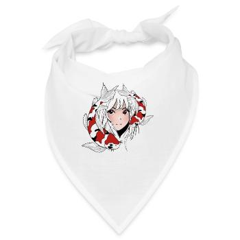 Anime Otaku Koi - Bandana - Weiß - Vorne