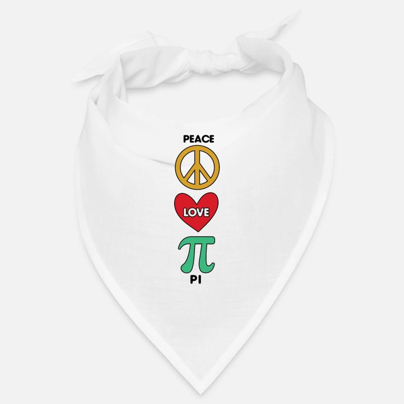 Amour Paix Pi Mignon Math Vacances Mathématiques Pi Bandana