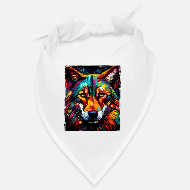 Portrait de loup Bandana