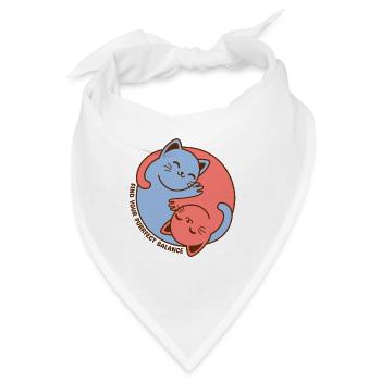 Finden Sie Ihr perfektes Gleichgewicht - Bandana - Weiß - Vorne