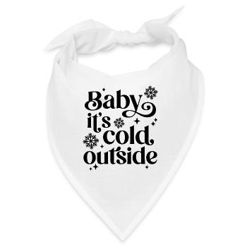 Baby, es ist kalt draußen - Bandana - Weiß - Vorne