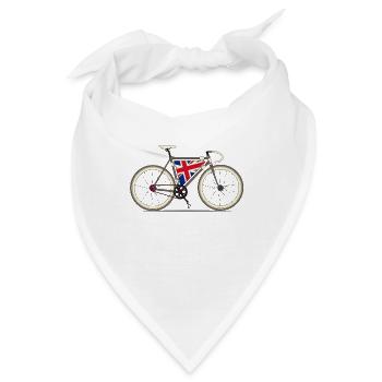 Liebe Bike, Liebe Britannien - Bandana - Weiß - Vorne