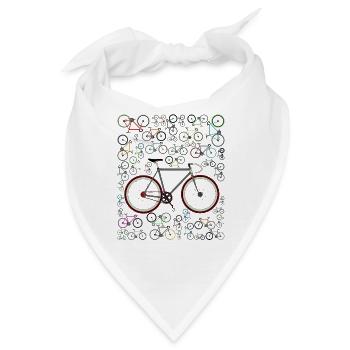 Liebe Fixie Rennrad - Bandana - Weiß - Vorne