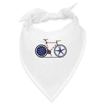 I love my BIKE - Bandana - Weiß - Vorne