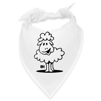 Schaf - Bandana - Weiß - Vorne