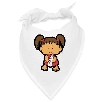 Baby girl - Bandana - Weiß - Vorne