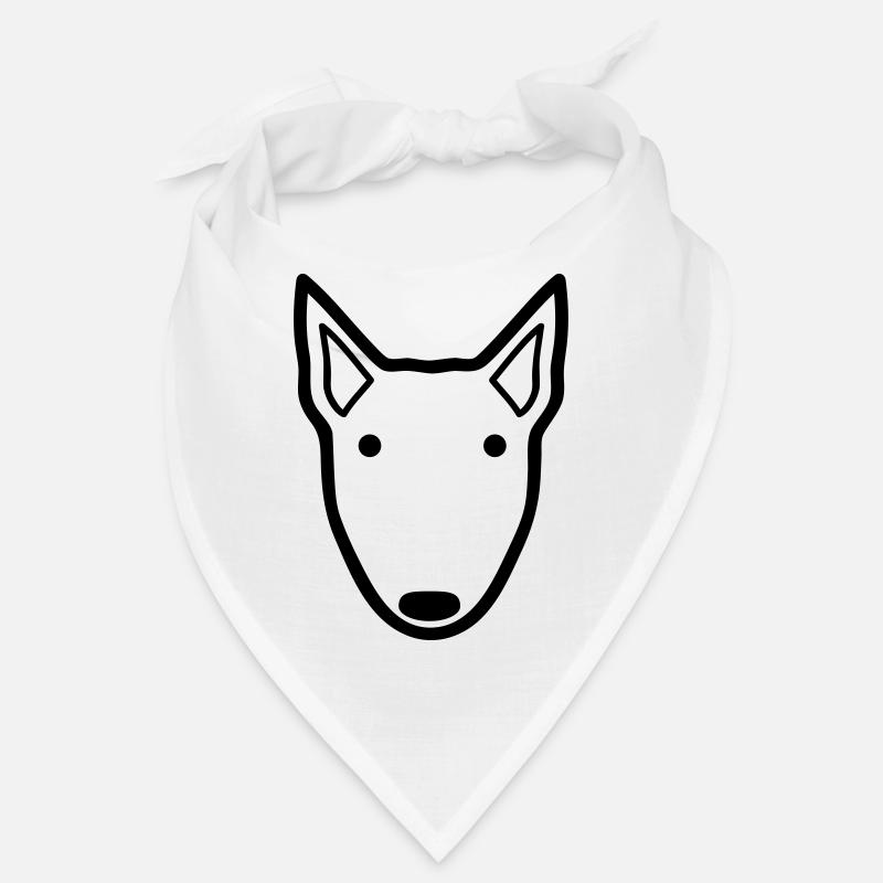 Bullterrier - Bandana - Weiß
