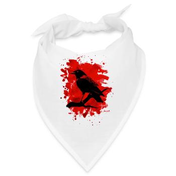 Crow bleached red - Bandana - Weiß - Vorne