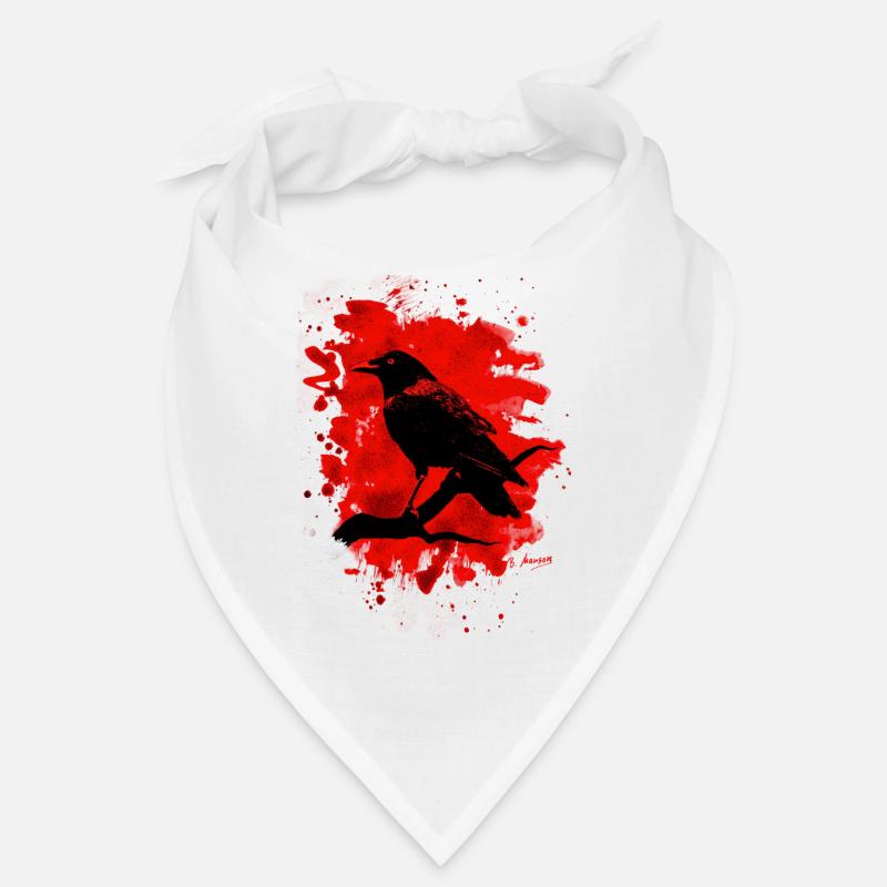 Crow bleached red - Bandana - Weiß