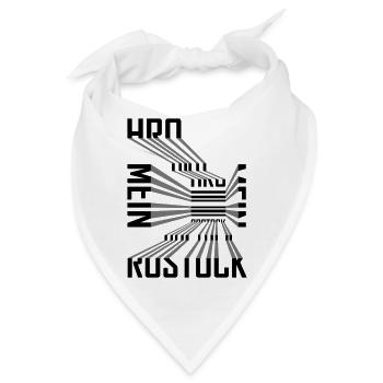 mein Rostock - Bandana - Weiß - Vorne