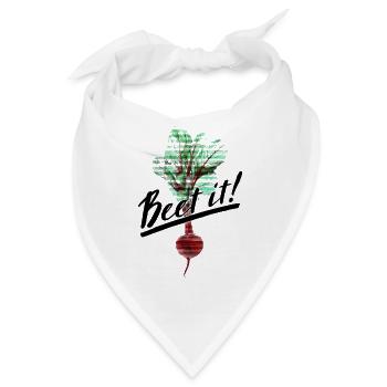 Beet it! - Bandana - Weiß - Vorne