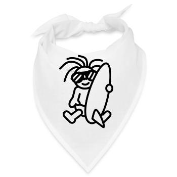 baby__surfer_1c - Bandana - Weiß - Vorne