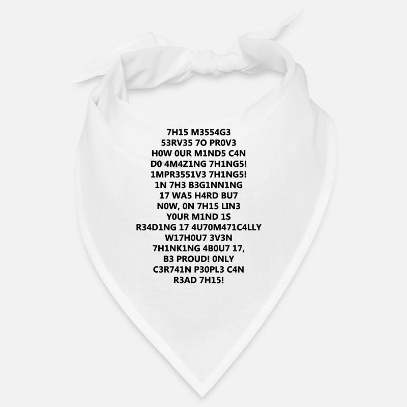 1337 Leetspeak Text Bandana