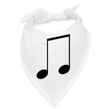 Note - Bandana - Weiß - Vorne