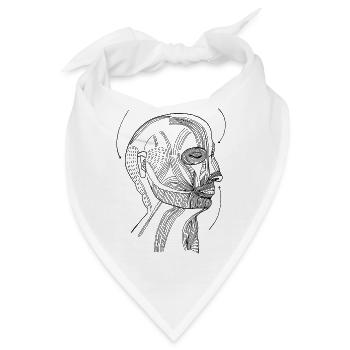 Kopf ohne Sinne - Bandana - Weiß - Vorne