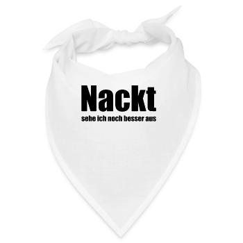 lustig - Bandana - Weiß - Vorne