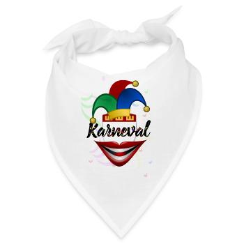 Karneval - Bandana - Weiß - Vorne