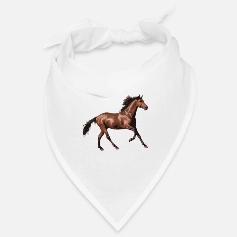 cheval brun Bandana