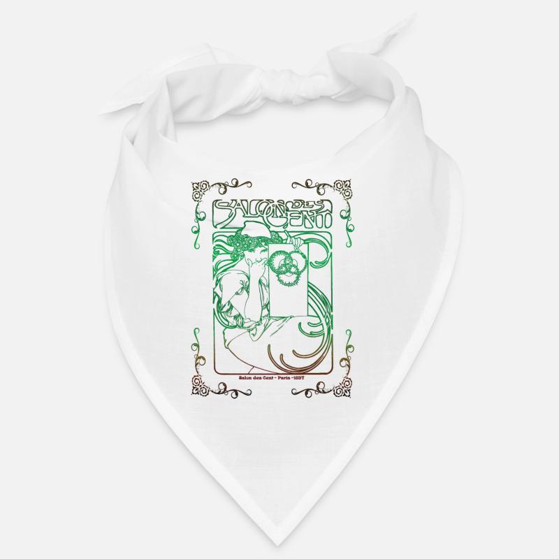 Alfons Mucha - Bandana - Weiß