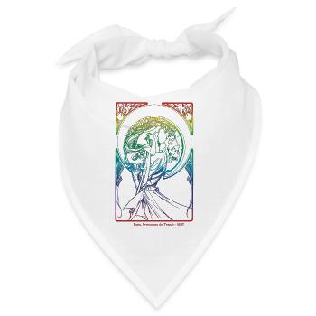 Alfons Mucha - Bandana - Weiß - Vorne