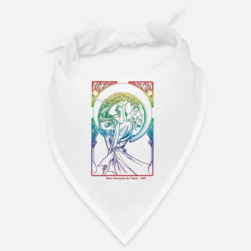 Alfons Mucha - Bandana - Weiß