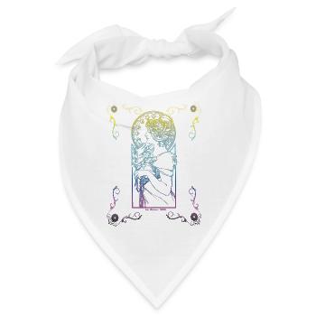 Alfons Mucha - Bandana - Weiß - Vorne