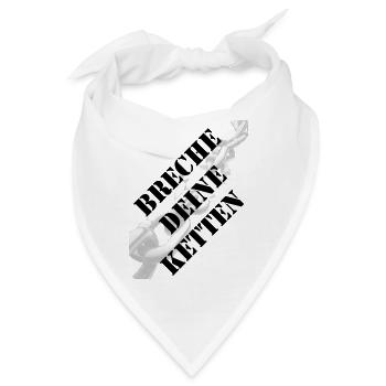 Breche Deine Ketten - Bandana - Weiß - Vorne