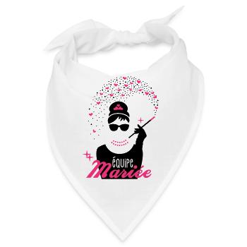 Team Braut - Braut - EVJF - Tiffany - Bandana - Weiß - Vorne