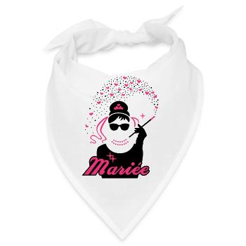 Braut - EVJF - Team-Braut - Film - Bandana - Weiß - Vorne