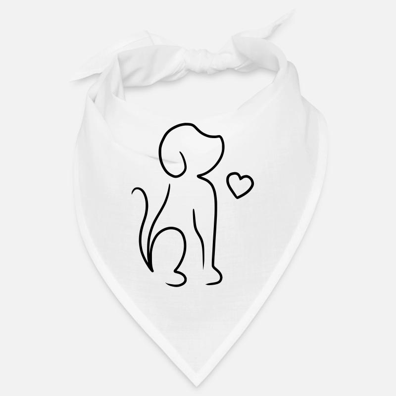 Dessin de chien Bandana