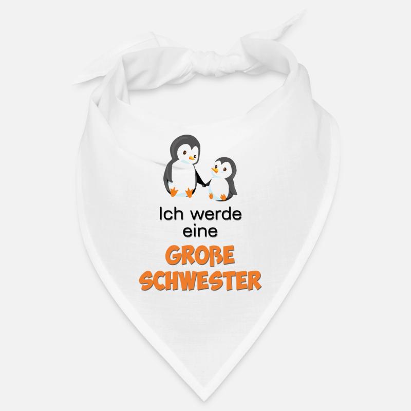 Ich werde eine große Schwester - Bandana - Weiß