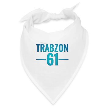 Trabzon 61 Logo - Bandana - Weiß - Vorne