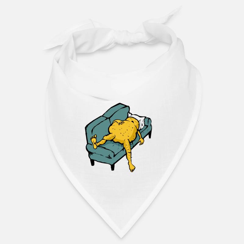 Lazy potato sleeping Bandana