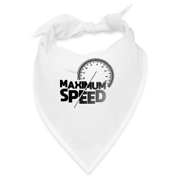 Hoechstgeschwindigkeit fuer Fahrer OOTD - Bandana - Weiß - Vorne