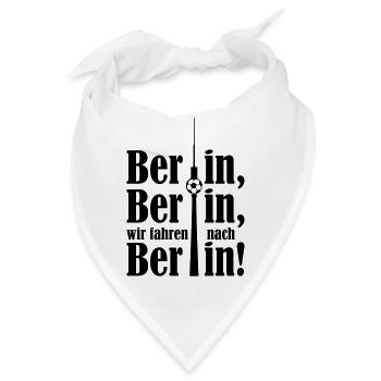 Berlin Berlin wir fahren nach Berlin - Bandana - Weiß - Vorne