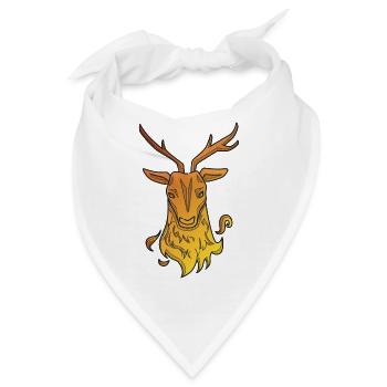 Oh mein Hirschoberteil, das attraktiv aussieht. - Bandana - Weiß - Vorne