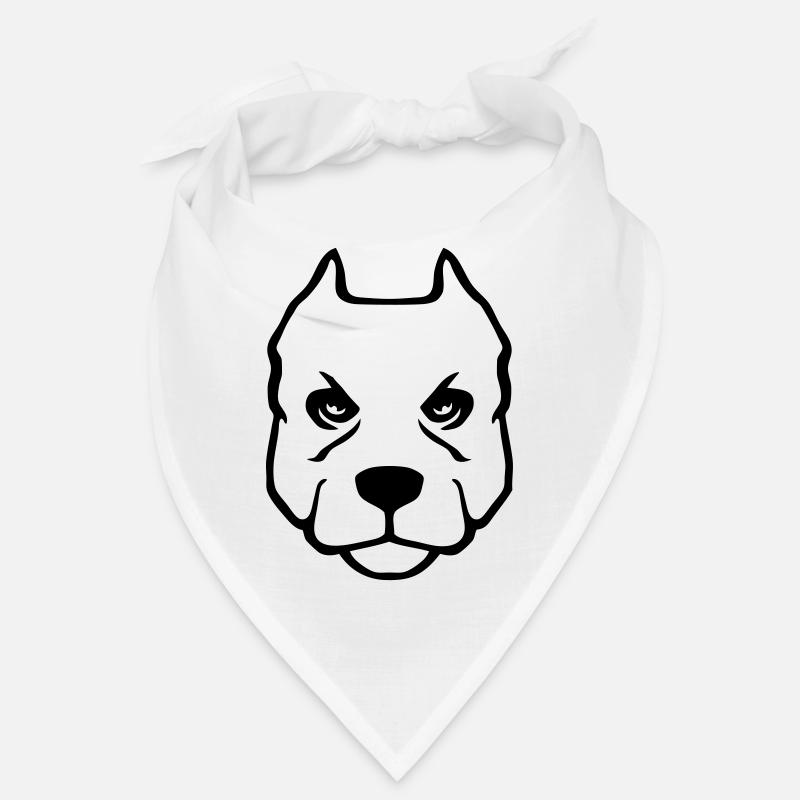 pitbull American Pit Bull Terrier Hundekopfzeichnu Bandana