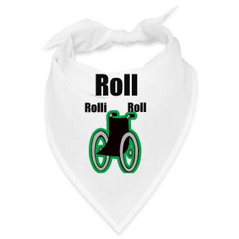 Rollstuhl - Bandana - Weiß - Vorne