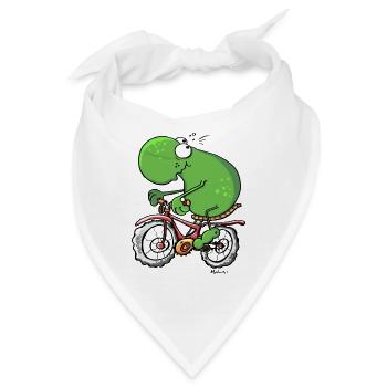 Radtour Frosch - Bandana - Weiß - Vorne