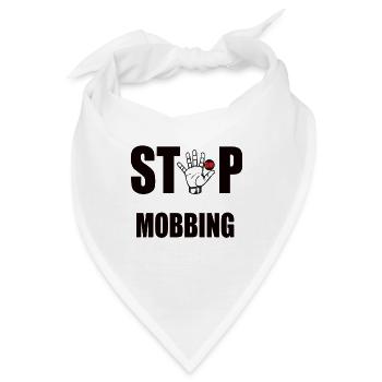 Gegen Mobbing - Bandana - Weiß - Vorne