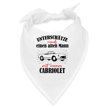 alter Mann cabrio Fan - Bandana - Weiß - Vorne