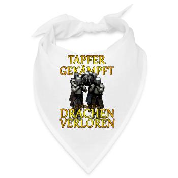 tapfer gekaempt JGA - Bandana - Weiß - Vorne