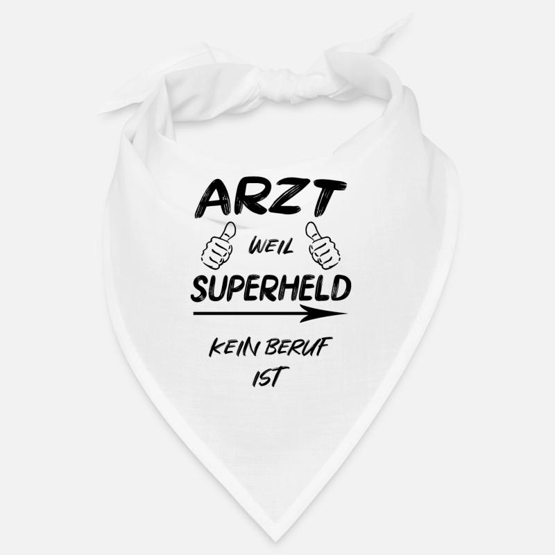 Superheld Arzt Spruch Geschenk Idee witzig Bandana