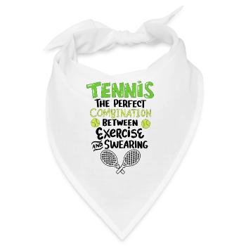 Lustige Tennis Definition Geschenk - Bandana - Weiß - Vorne