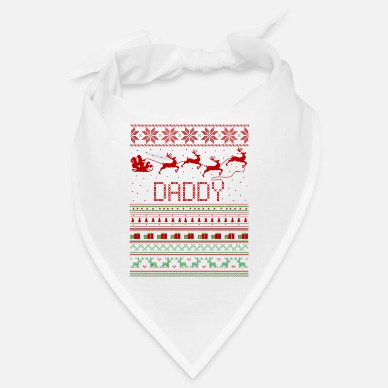 Daddy Ugly Christmas Sweater Xmas Bandana